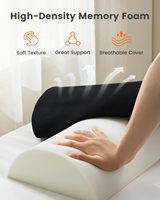 Repose-pieds pour sous le bureau au travail Tabouret en mousse à mémoire de forme à hauteur réglable pour le soulagement des douleurs dorsales et le soutien lombaire des jambes