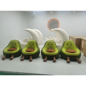 Sillón Individual de Tela con Diseño de Fruta para Decoración de Sala de Estar, Estilo Aguacate - Product Image 4