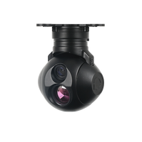 Caméra de surveillance à double capteur EO + IR thermique U818 Hawkeye Micro Gimbal