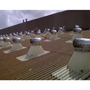 Paslanmaz çelik çatı döner Fan rüzgar türbini Fan elektriksiz çatı egzoz fanı