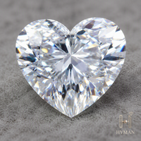 Diamantes HPHT de 1ct con Corte Excelente, Forma de Corazón, Cultivados en Laboratorio, Certificados por IGI, D VVS2, para Joyería
