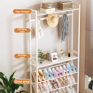 Organizador de Zapatos Multifuncional para el Hogar, Perchero Integrado para Ropa y Sombreros, Organizador de Zapatos Colgante para Dormitorio - Product Image 6