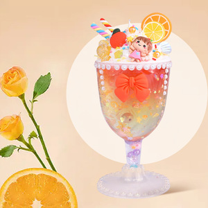 Kit d'activités manuelles DIY pour enfants : Pâte à modeler cristalline pour jeux alimentaires, thème Parcours des desserts en forme de coupes de crème glacée, boîte colorée - Product Image 5