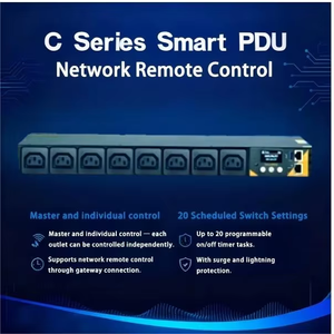 PDU Inteligente <span class=keywords><strong>de</strong></span> 16A y 8 Puertos con Enchufe CN, 3600W, Monitoreo <span class=keywords><strong>de</strong></span> <span class=keywords><strong>Red</strong></span>, MODBUS, MQTT, DHCP, Distribución <span class=keywords><strong>de</strong></span> Energía Eléctrica para Instituciones Financieras - Product Image 6