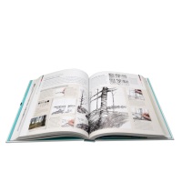 Kualitas tinggi kustom Hardcover Menu makanan/Resep/Memasak buku cetak di papan bergelombang penuh mewarnai