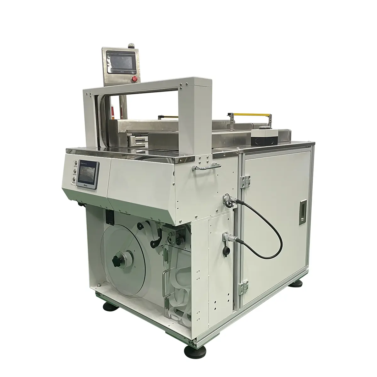 Novo tipo automático papel cintar máquina Batch Strapping Pack Machine Banding Machine para caixas de cores diferentes