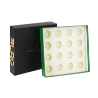 Caja de Regalo Personalizada con Tapa y Base de Cartón Rígido, con Logotipo Dorado, Recubrimiento UV, Laminado Mate y Forro de Esponja para Billar