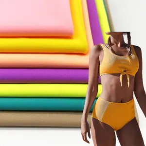 Dệt Vải Dệt Kim Nhanh Chóng Làm Khô Nylon Spandex 4 Cách Căng Quần Áo Bơi Mặc Bikini Vải
