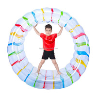 Jouet gonflable coloré de roue d'eau de piscine d'été de flotteur de rouleau de roue d'eau