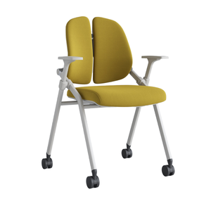 NSW D180 <b>White</b> Frame Iron Folding <b>Chair</b> Modern Meeting -<b>Chair</b> Wholesale - Product Image 2