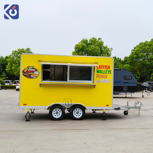 CAMPTRL Rimorchio per Alimenti, Bar Mobile, Rimorchio per Catering, Food Truck Personalizzato Approvato DOT, Carretto per BBQ e Caffè, Cucina Mobile - Product Image 3