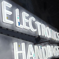 Enseignes lumineuses en lettres en relief en acrylique 3D pour intérieur, lettres lumineuses en relief pour magasin, publicité