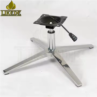 Base de chaise pivotante en aluminium robuste de 700 mm à 4 étoiles, réglable en hauteur, finition chrome poli, pour canapé, bureau, extérieur, mobilier hospitalier