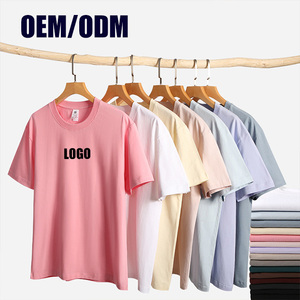 Camisetas personalizadas al por mayor 100% algodón 230 g/m² informales, lisas, con logo impreso, camisetas personalizadas para hombre. - Product Image 2