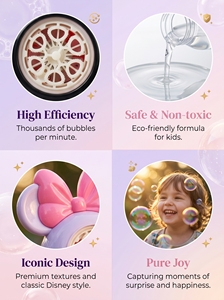 Jouet à bulles lumineux LED 6 trous Mickey <span class=keywords><strong>Minnie</strong></span> Jeu d'extérieur pour enfants 6 - Product Image 2