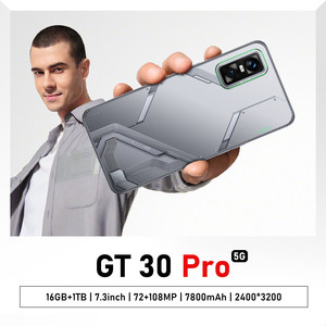 Teléfono Inteligente <span class=keywords><strong>GT</strong></span> 30 <span class=keywords><strong>Pro</strong></span>, 16GB, 1TB, Deca Core, 5G, Android 14, Cámara Dual HD de 78MP y 108MP, Pantalla de 7.<span class=keywords><strong>3</strong></span> Pulgadas, 8000mAh, Multilingüe Global - Product Image 2