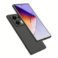 Casing penutup belakang ponsel Infinix GT 20 40 Pro, sarung HP TPU hitam lembut TPU untuk Infinix GT 20 40 Pro Note 40 40X 4G 5G Smart 8 Plus