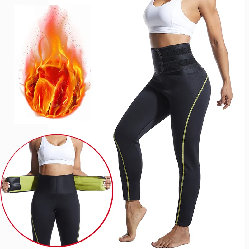 Neopreen Vrouwen Taille Trainer Saunabroek Hoge Taille Afslankende Legging Gewichtsverlies Workout Body Shaper