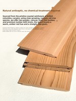 Kanadische Rotzeder-Saunabretter, knotenfreie Verstärkungsplatten für Decke und Wand, Sockelpaneele für Dampfbad, Balkon und Außenbereich