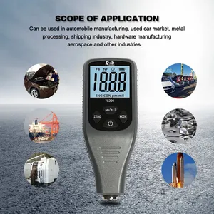 2026 TC200 High Precision Coating Thickness <strong>Gauge</strong> for Automotive Paint <strong>Surface</strong> Electroplating Film Testing Dual-Use <strong>Gauge</strong> - Product Image 4