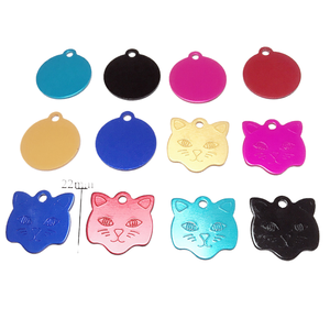 Buena calidad Changzhi cabeza de Color sólido <span class=keywords><strong>círculo</strong></span> de aleación de aluminio puede ser letras láser personalidad placa de identificación de identidad antipérdida - Product Image 1