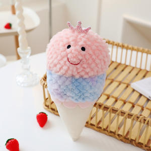 Promosi grosir murah mainan lembut mewah lucu untuk anak-anak kapas PP poliester es krim mangga wortel jamur Durian nanas - Product Image 6