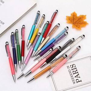 Promotional Slim Crystal Diamond Twist Metal Ballpoint <b>Pen</b> with Custom Logo Black/Blue Ink 1.0mm Tip for Business & Office Use - Product Image 1