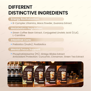 Lifeworth OEM Collagène & Protéines de Lactosérum Café Prise de <span class=keywords><strong>Poids</strong></span> en Poudre Instantanée Café Glacé Adulte Végétalien Sans Gluten - Product Image 3