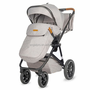 รถเข็นเด็ก รถเข็นเด็กสีชมพูสุดหรู 3 in 1 พร้อมคาร์ซีท แบบพับได้ สำหรับเด็กผู้หญิง - Product Image 4