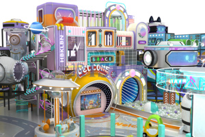 Conjunto de Equipos de Diversión para Niños, Parque de Atracciones Completo, Castillo Inflable, Área de Juegos Interior para Niños, Uso Comercial - Product Image 5