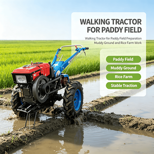 Tractor <span class=keywords><strong>de</strong></span> Arrastre Manual <span class=keywords><strong>de</strong></span> 8-32 HP, Diseño Compacto, Fácil Operación para Trabajos <span class=keywords><strong>de</strong></span> Arado en Pequeñas Granjas - Product Image 4