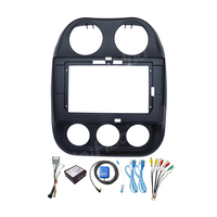 Meihua 10-Zoll Android Auto-DVD-Player Armaturenbrett-Rahmen für Jeep Compass 2014-2016 Kapazitiver Touchscreen GPS FM-Sender SD-Karte