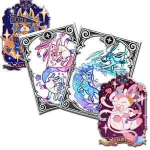 Imanes de nevera recubiertos de resina de la serie YQ Magic Realm Tour, edición limitada, arte personalizado para niños, caja sorpresa rara, tarjetas Pokémon al por mayor - Product Image 1
