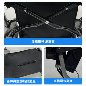 Aluminum Alloy <b>Folding</b> <b>Walker</b> With Brake And Adjustable Height For Elderly Mobility Assistance - Product Image 4