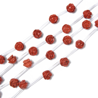 Perles en Jaspe Rouge, Quartz Rose Transparent et Cristal, Breloques en Forme de Fleur pour la Fabrication de Bijoux