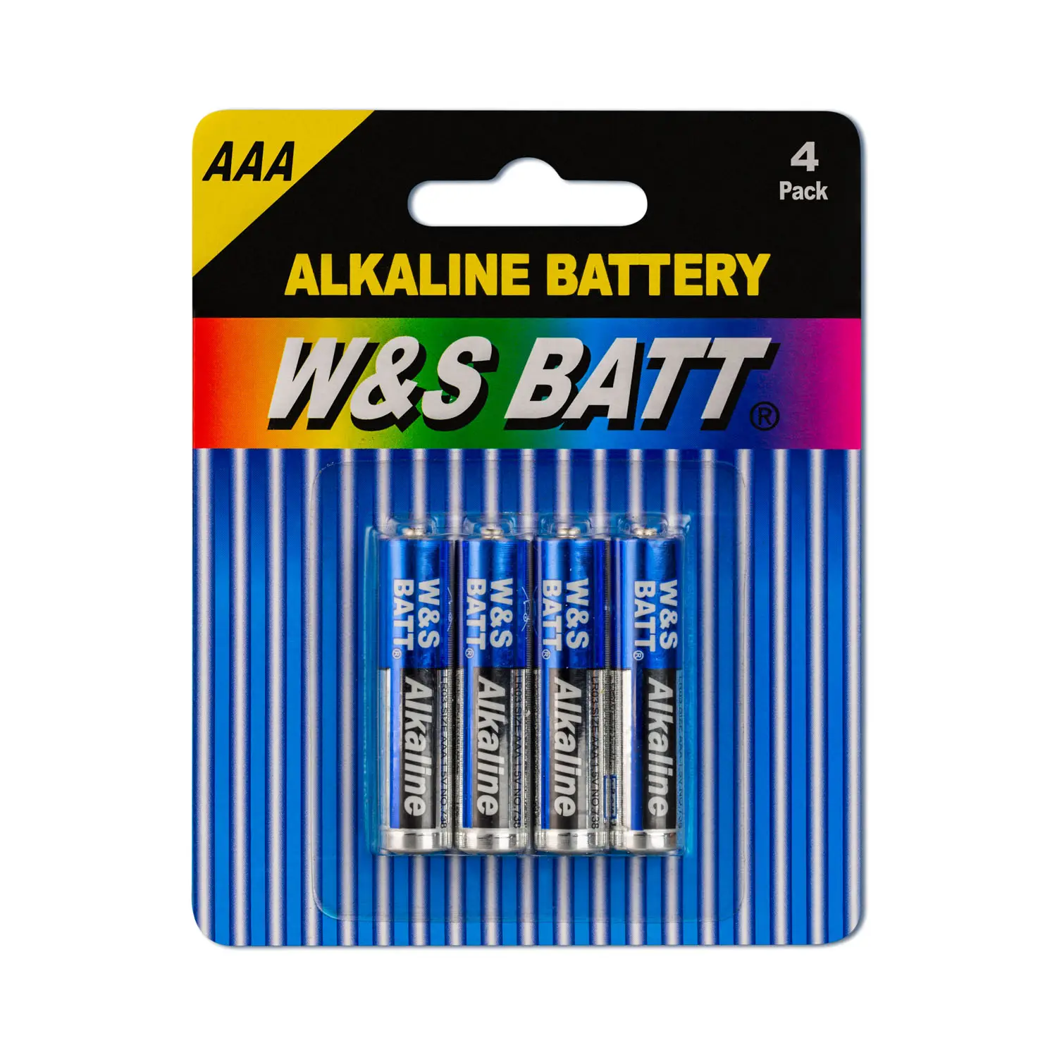 En iyi kalite W & S BATT marka alkalin pil LR03 AAA