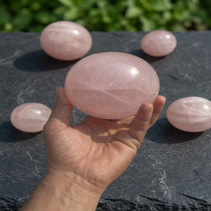 Sphère de quartz rose naturel de haute qualité – Boule de cristal polie pour la fabrication de bijoux et l'artisanat de pierres précieuses - Product Image 3