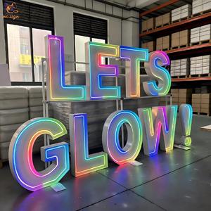 Letras <span class=keywords><strong>y</strong></span> Números de Metal RGB <span class=keywords><strong>Neon</strong></span> LED Oh Baby Personalizados de 2, 3 <span class=keywords><strong>y</strong></span> 4 Pies para Decoración de Fiestas de Cumpleaños - Product Image 3