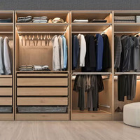 Système de placard modulaire de luxe moderne minimaliste de style italien haut de gamme pour chambre à coucher