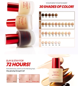 Fond de Teint Liquide Rouge 30ml 17N Vanille Longue Tenue Haute Adhérence Couvrance Totale Fini Mat Teint Clair - Product Image 2