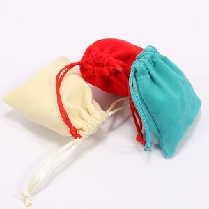 Mini pochette porte-clés adorable en velours côtelé, imprimée, avec cordon de serrage, pour cadeaux et bijoux, vente en gros - Product Image 5