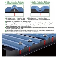Vis autoperceuse à tête hexagonale M6 métrique DIN7504K haute résistance avec rondelle EPDM, service de personnalisation en gros usine