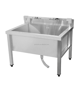 Square Tube Frame Stainless Steel <b>Mop</b> Sink Commercial Utility <b>Cleaning</b> Tub with Square Tube Stand for Restaurant Hotel Canteen - Product Image 1