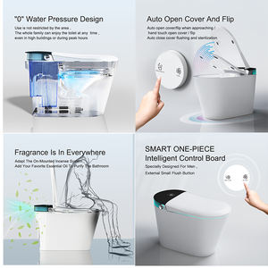 Bidet de toilette intelligent électronique avec couvercle à ouverture automatique Toilette intelligente intelligente à séchage à l'air chaud parfumé nouvel arrivage - Product Image 3