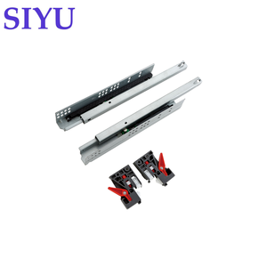 Siyu <span class=keywords><strong>2</strong></span> Gấp Nhiệm Vụ Nặng Nề Ngăn Kéo Trượt Kính Thiên Văn Phía Dưới Gắn Mềm Đóng Cửa Tủ Bếp Ngăn Kéo Trượt Đường Ray - Product Image 6