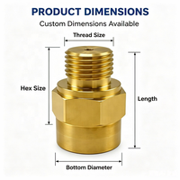 Adaptateur hydraulique en laiton OEM connecteur à filetage mâle BSP NPT services d'usinage suisses multi-axes fournisseur de