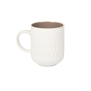 Yüksek Kaliteli Porselen Kahve Kupası Büyük Kapasiteli Vintage Yaratıcı Kabartmalı Doku Partiler İçin Hediyelik - Product Image 1