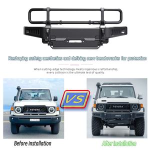 Kit de Parachoques Delantero Innovador de Alta Resistencia URNIETA 2010-2025 para Accesorios Exteriores de <span class=keywords><strong>Toyota</strong></span> Land Cruiser LC71/76/78/79 - Product Image 4