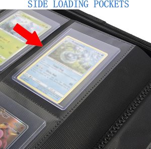 Nouvel Album de Cartes en Cuir PU Imperméable à 4 Poches avec Fermeture Éclair Sécurisée pour Cartes à Collectionner - Product Image 5