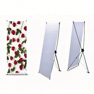 ป้าย X Banner ทุกขนาด แบบกำหนดเองได้ พิมพ์กราฟิกสำหรับภายนอกอาคาร พิมพ์สีเต็มรูปแบบ RJ พิมพ์ดิจิตอล CMYK ป้ายตั้งโชว์แบบ X Stand - Product Image 3